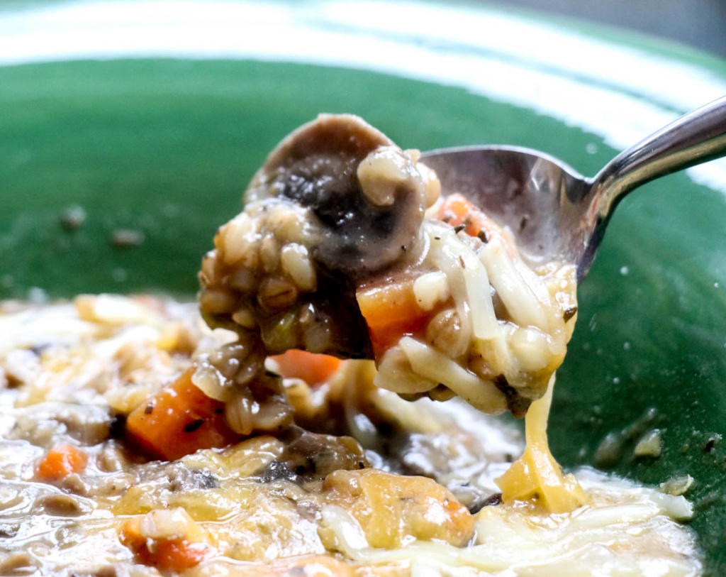 Mushroom Barley Soup Birds Nest Bakery and Cafe